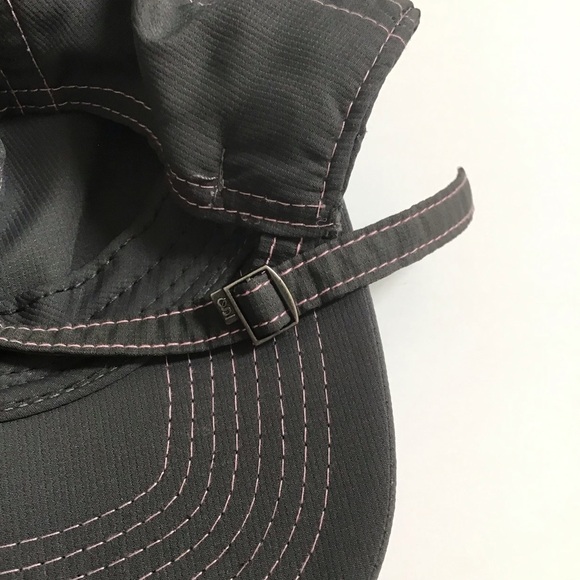 Deer Valley Ski Resort Hat Gear Cap Gray Pink Contrast Stitch Adjusts Vintage - Picture 8 of 11